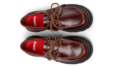 Sneakers og sko Camper Brutus+ Chunky Laced Loafers Brun | K101067-001, 4