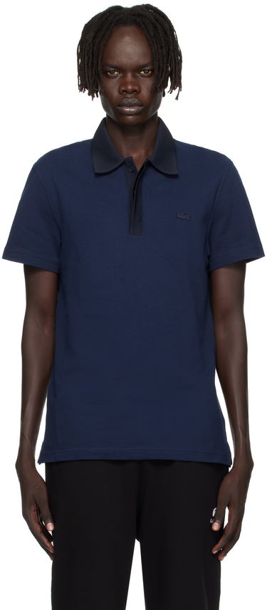Polo skjorte Lacoste Lacoste Regular Fit Piqué Polo Mørkeblå | PH5456_BE4, 0