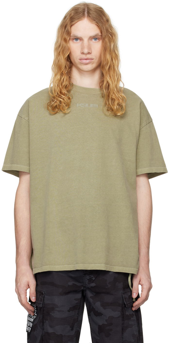 T-shirt Ksubi Sott Ekcess T-shirt Grøn | MFA24TE026