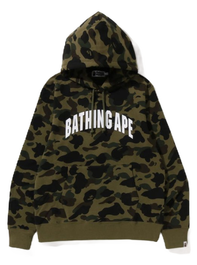 Sweatshirt BAPE 1St Camo Pullover Hoodie Grøn | 1I80-114-009