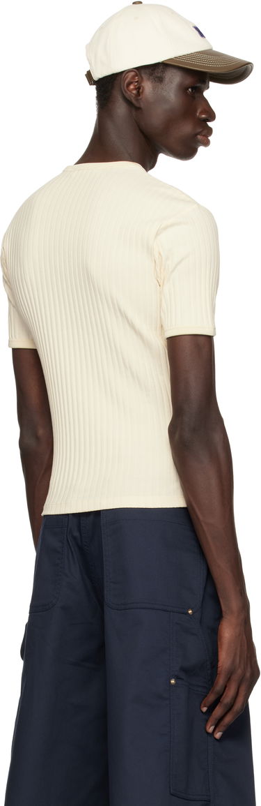 T-shirt Wales Bonner Wales Bonner Movement T-Shirt Beige | WS25JE39-JE23-099 RIB JERSEY, 2