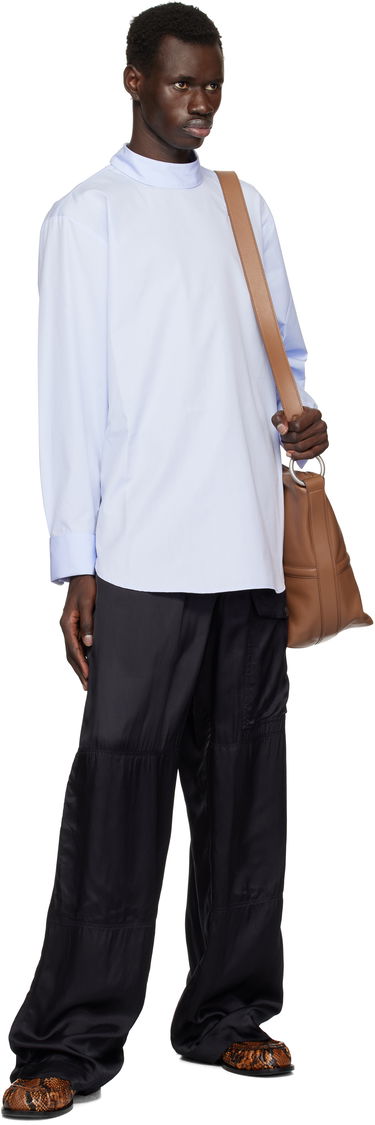 Skjorte Dries Van Noten Dries Van Noten Turtleneck Shirt Blå | 251-020704-1466, 3