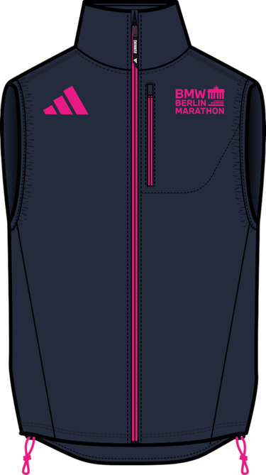 Vest adidas Originals Adidas BMW Berlin Marathon 2025 Running Vest Mørkeblå | ka4293, 0