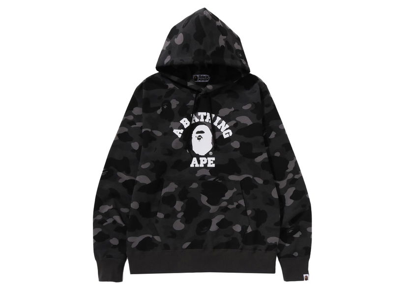 Sweatshirt BAPE BAPE Color Camo College Pullover Hoodie Black Sort | 1K20-114-006