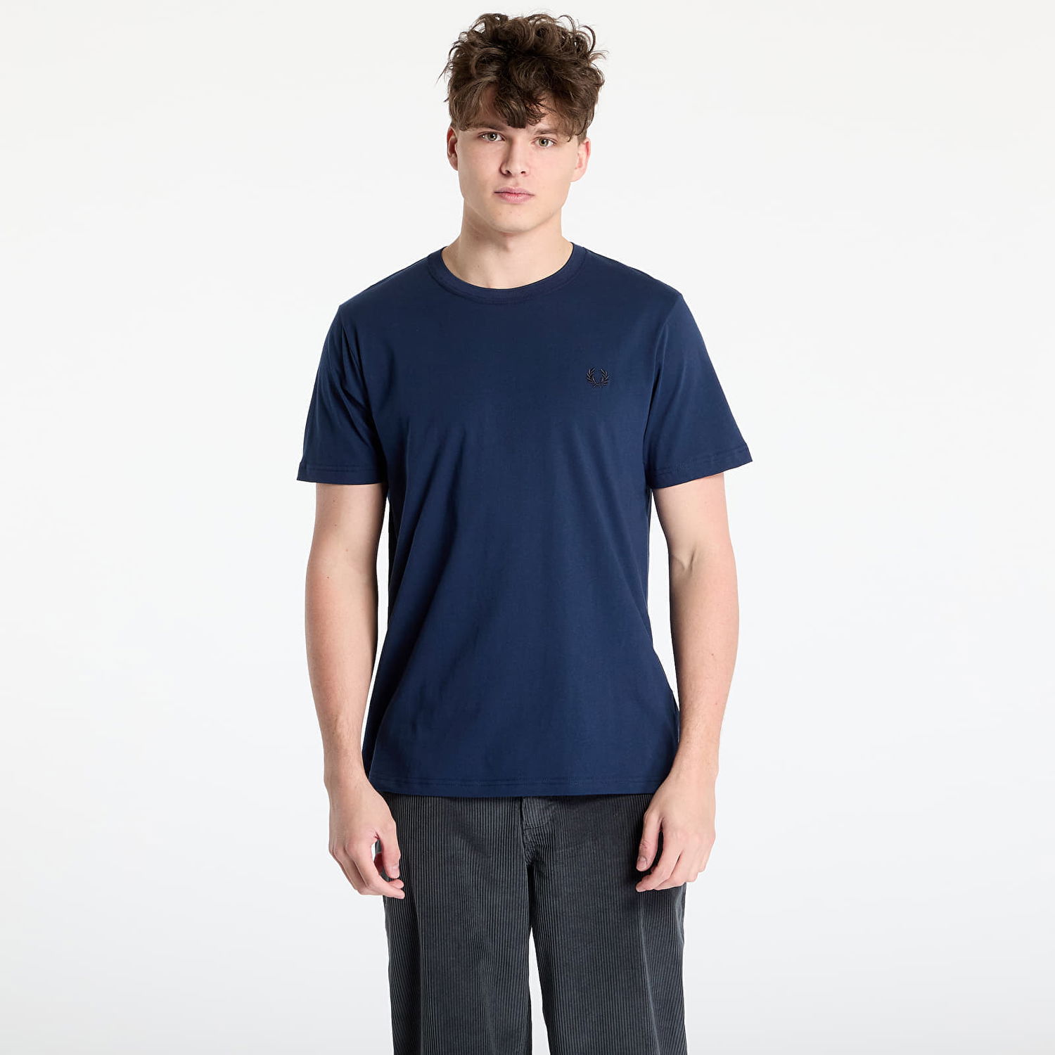T-shirt Fred Perry Fred Perry Crew Neck T-Shirt Mørkeblå | M1600 X86, 0