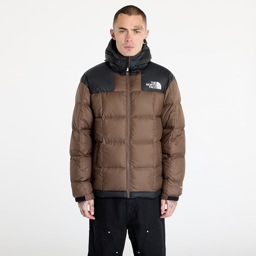 Puffer jakke The North Face Lhotse Hooded Jacket Smokey Brown Brun | NF0A853C1OI1