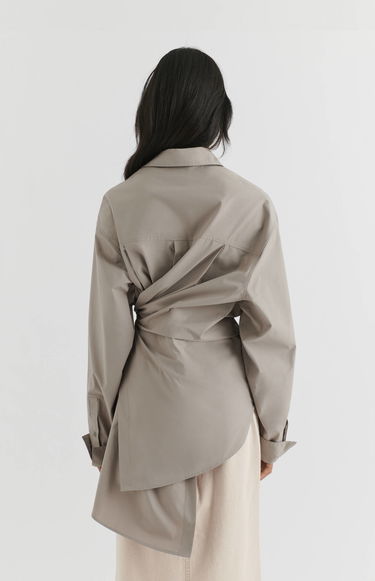 Skjorte AXEL ARIGATO Parker Shirt Dress Beige | A2121001, 3
