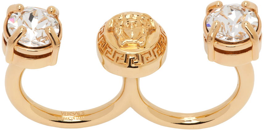 Ring Versace Crystal Medusa Round Cuff Ring "Gold" Metalisk | 1014249_1A00621_4J090, 0