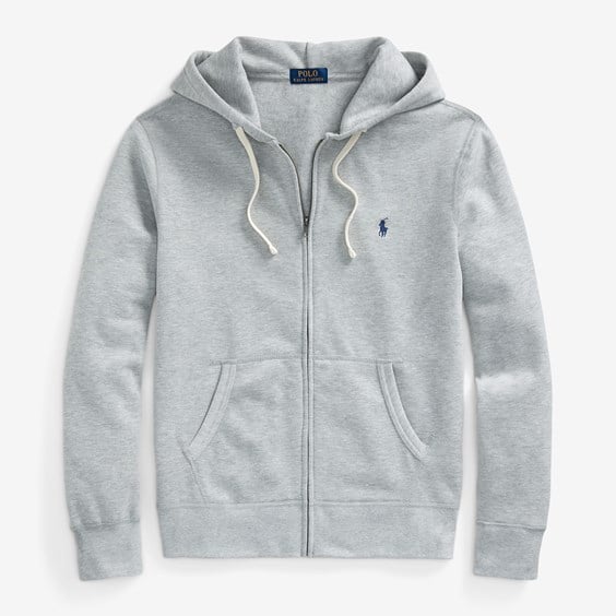 Sweatshirt Polo by Ralph Lauren Long Sleeve Knit Hoodie Grå | 710813297002, 0