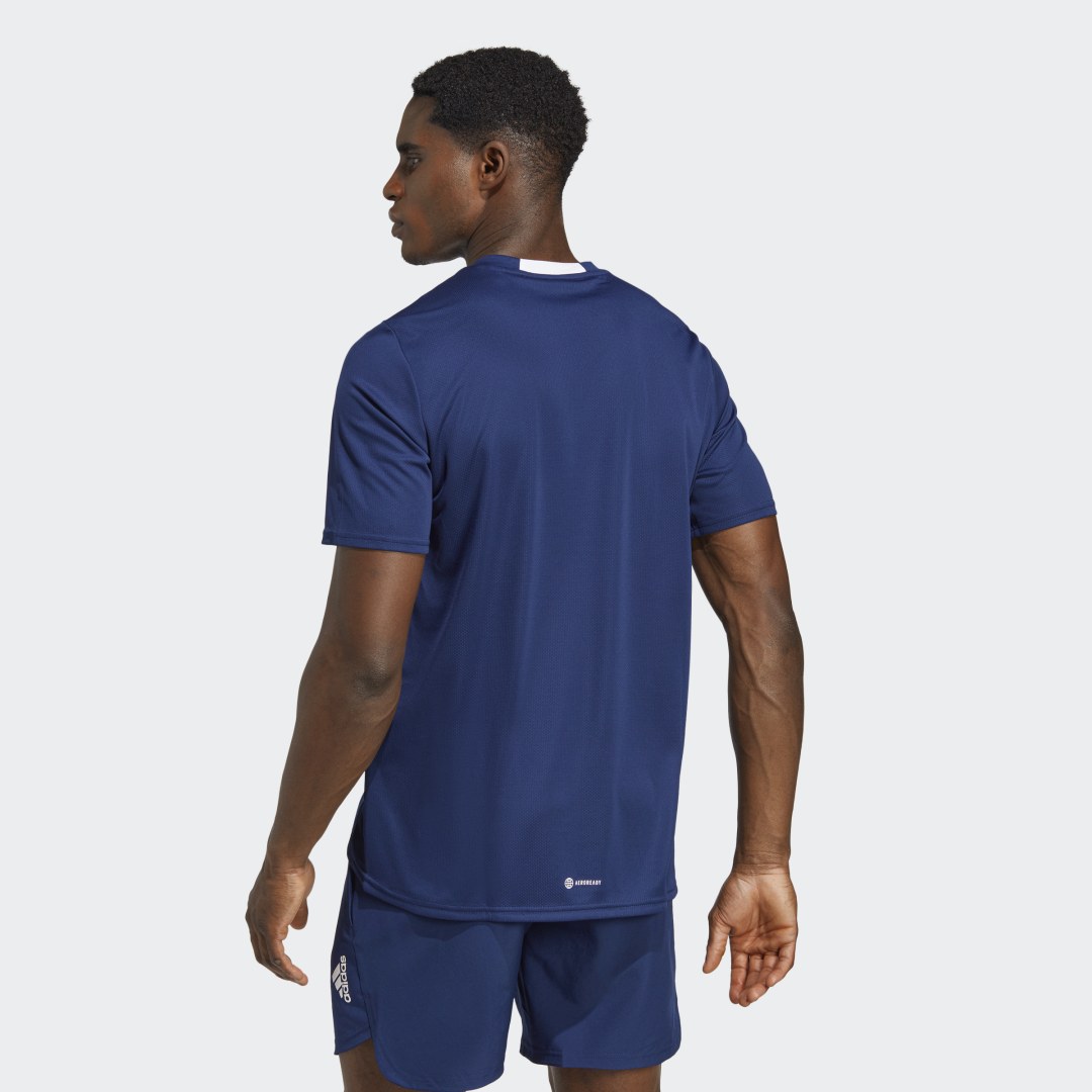 T-shirt adidas Originals AEROREADY Designed for Movement Mørkeblå | IC7271, 1