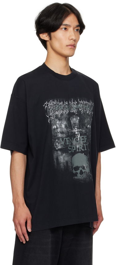 T-shirt VETEMENTS Vetements Cradle of Filth 'Vengeful Spirit' Oversized T-Shirt Sort | UCF76TR650M, 1