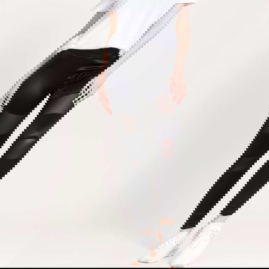 Leggings Urban Classics Shiny Tech Mesh Leggings Sort | TB3790 black, 0