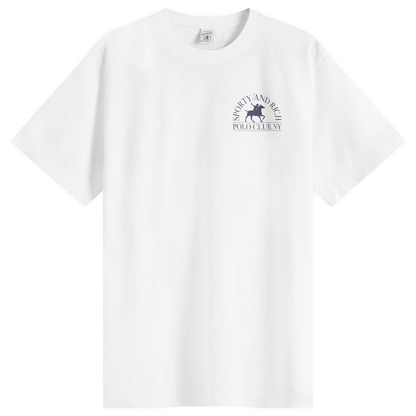 T-shirt Sporty & Rich Sporty & Rich Polo Club T-Shirt Hvid | TO043612252WH01