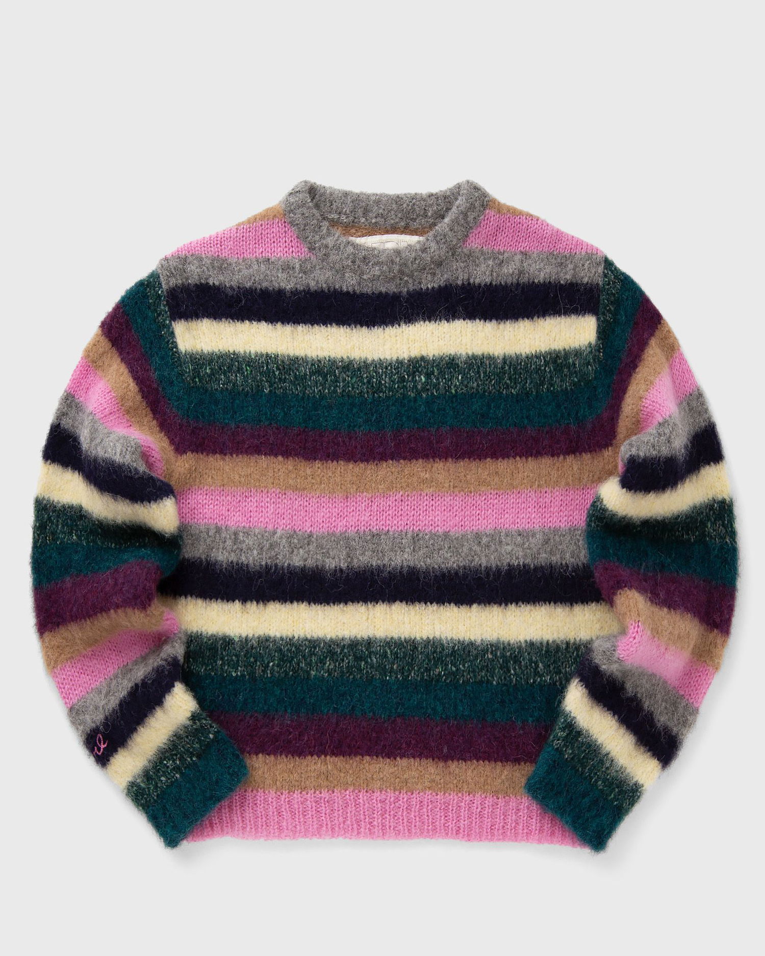 Sweater ERL Striped Alpaca Crewneck Knit Flerfarvet | ERL11N002-1, 1
