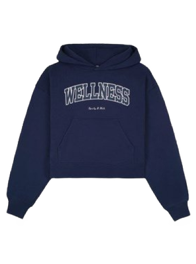 Sweatshirt Sporty & Rich Wellness Ivy Cropped Hoodie Mørkeblå | HC851NA