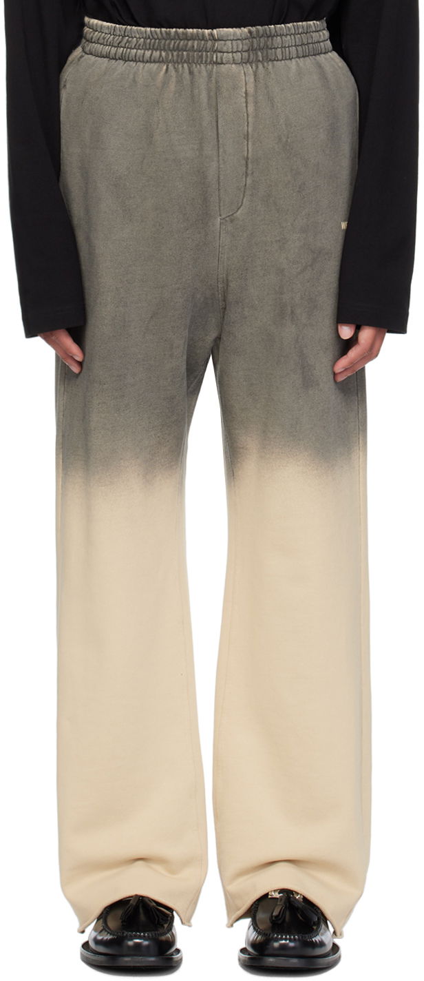 Joggingbukser We11done Gradation Sweatpants Beige | WD-TA2-24-730-U-BG