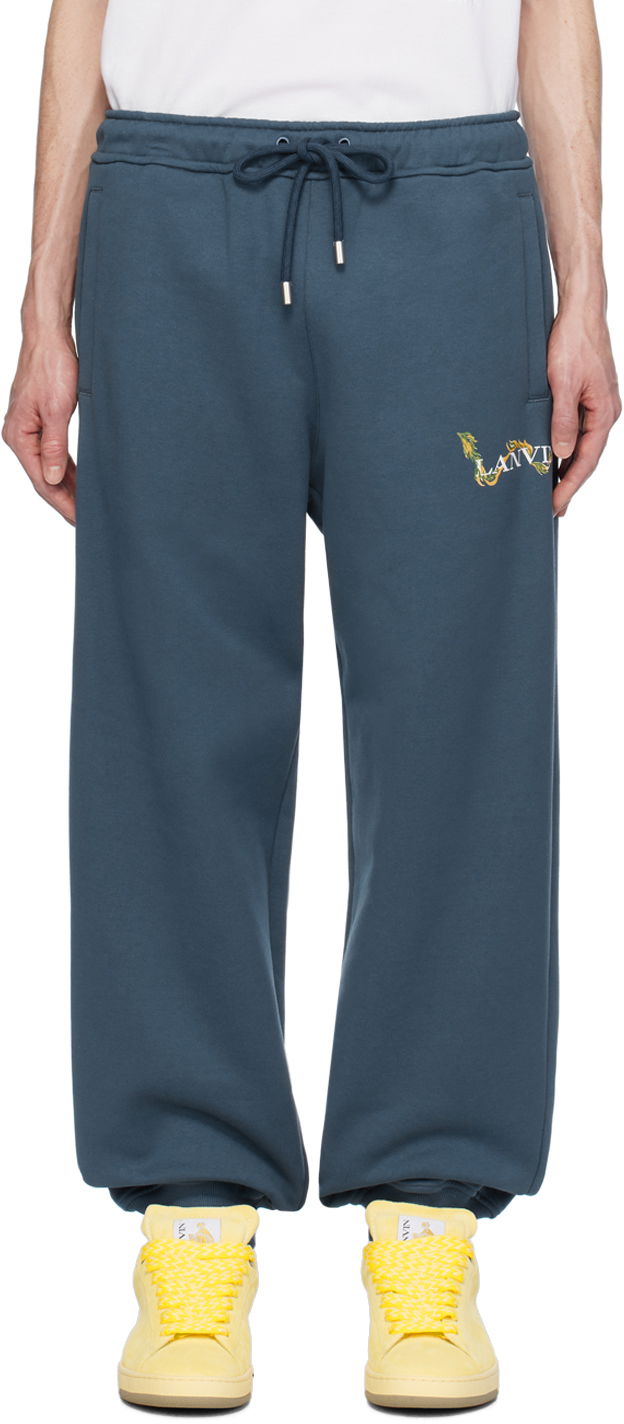Joggingbukser LANVIN CNY Sweatpants Mørkeblå | RM-TR0063-J109-P24