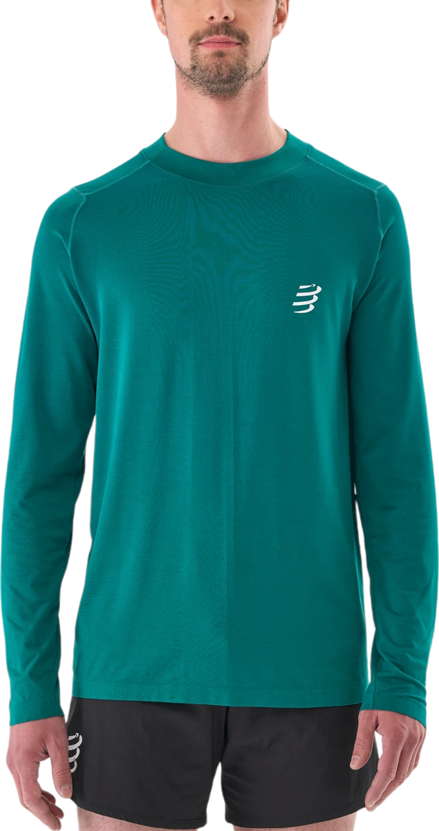 T-shirt Compressport Performance Long Sleeve T-shirt Grøn | atsm4946028l, 0