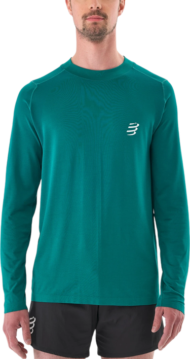 T-shirt Compressport Performance Long Sleeve T-shirt Grøn | atsm4946028l, 0