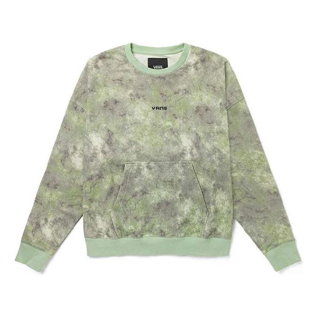 Sweater Vans Tie Dye Loose Fit Crewneck Sweatshirt Grøn | VN0A5H8UYAN, 0