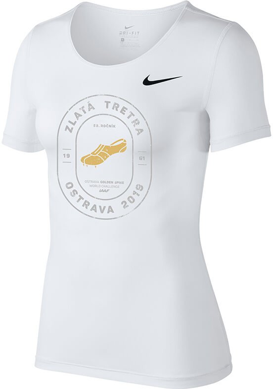 T-shirt Nike Pro CL ZLATA TRETRA T-Shirt Hvid | 725745-100-zt, 0