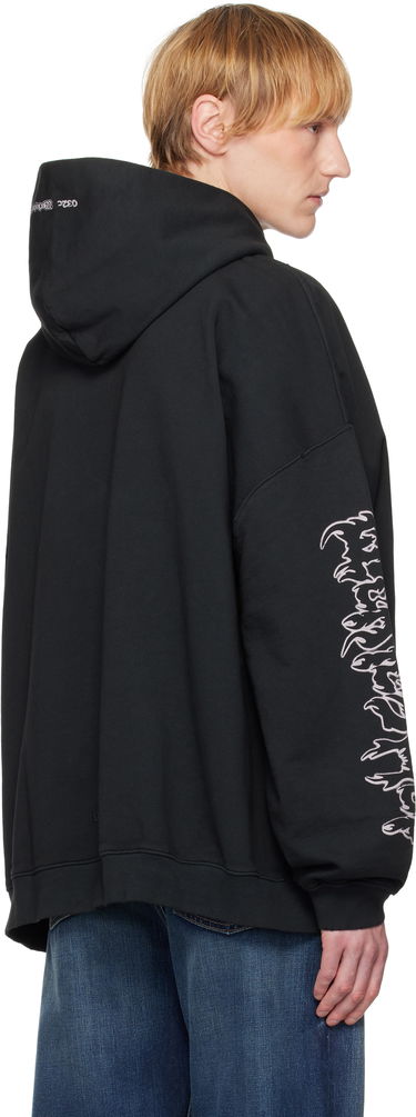 Sweatshirt 032C Oversized Hoodie "Faithless" Sort | S25-URC-0631-050, 2