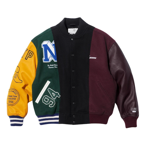 Bomberjakke Supreme Split Varsity Jacket by Maison Margiela Flerfarvet | SUP-SS24-110
