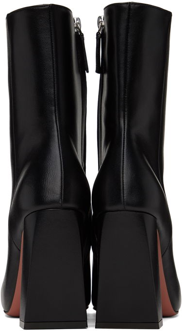 Skopleje Amina Muaddi Amina Muaddi Marine Boots Sort | MARINE BOOTIE BLOCK HEEL NAPPA, 1