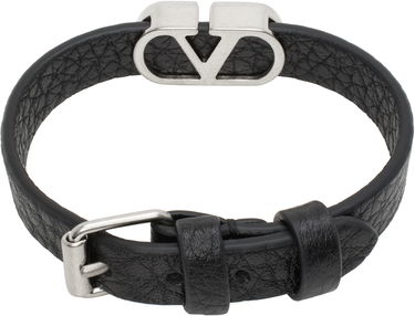 Armbånd Valentino Valentino Garavani VLogo Signature Grainy Calfskin Bracelet Sort | 6Y2J0S49GMY, 1