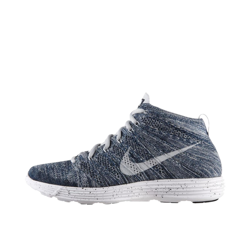 Sneakers og sko Nike Lunar Flyknit Chukka Squadron Blue Pure Platinum Grå | 554969-400