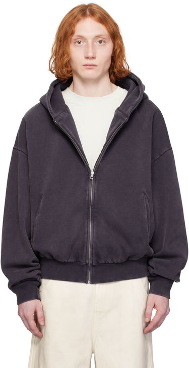 Sweatshirt Entire Studios Entire Studios Thermal Zip-Up Hoodie Lilla | ES2488IN, 0
