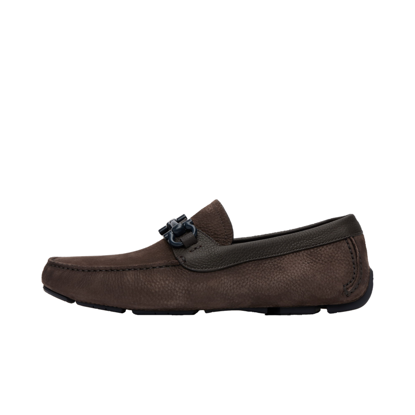 Sneakers og sko FERRAGAMO Salvatore Ferragamo Gancini Ornament Driver Loafers Brun | 784300