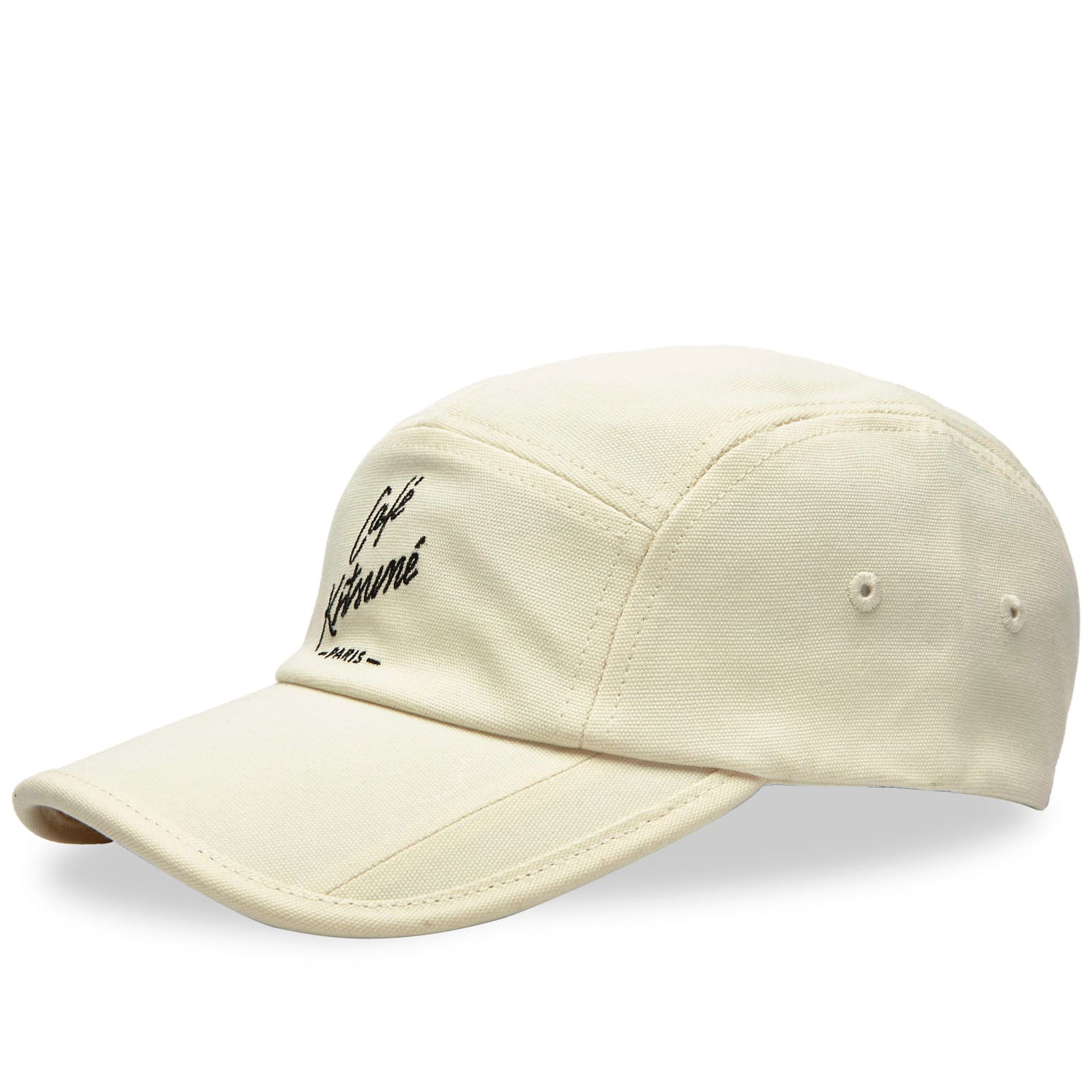 Kasket MAISON KITSUNÉ Cafe Kitsune Latte 5P Cap Beige | SPCKU06103-P702, 0
