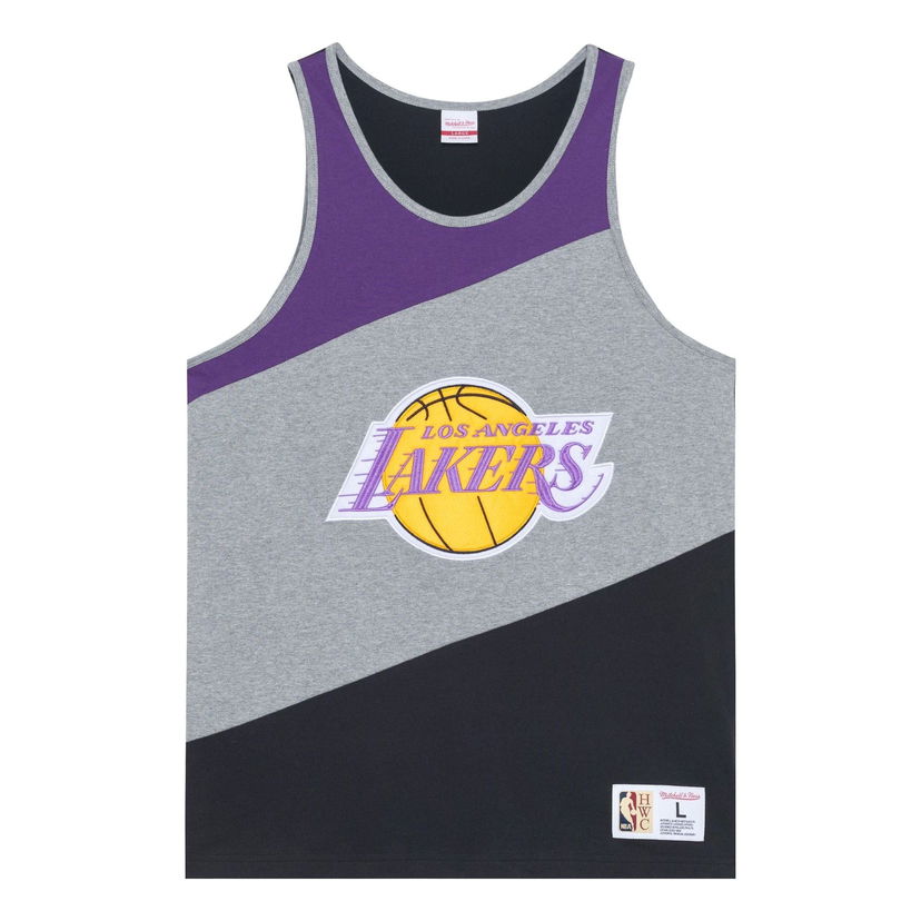 Tanktop Mitchell & Ness NBA HWC Lakers Colorblocked Cotton Tank Top Grå | TTNK5120-LALYYPPPGHBK