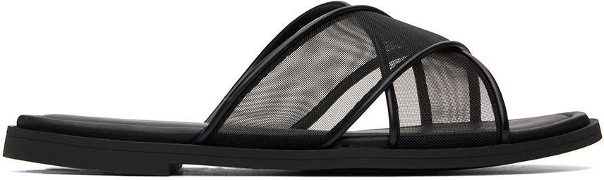 Tøj rag & bone rag & bone Geo Mesh Cross Strap Sandals Sort | WFF24PF037MS37, 0