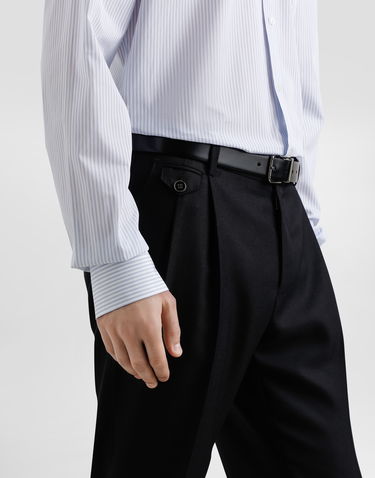 Bukser Dolce & Gabbana Dolce & Gabbana Double-Dart Wool Cropped Trousers Mørkeblå | GV4EETFM2GUN0000, 3
