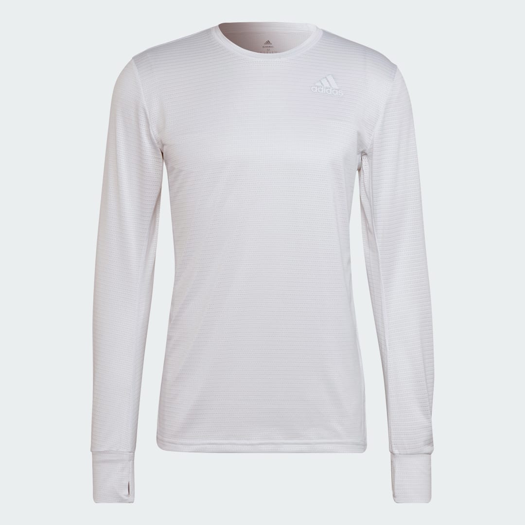 T-shirt adidas Performance Own the Run Long Sleeve Active Tee Hvid | HB7456, 1