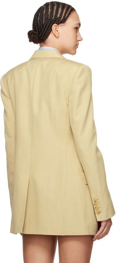 Jakke Stella McCartney Double-Breasted Blazer Gul | 6500873DU701, 2