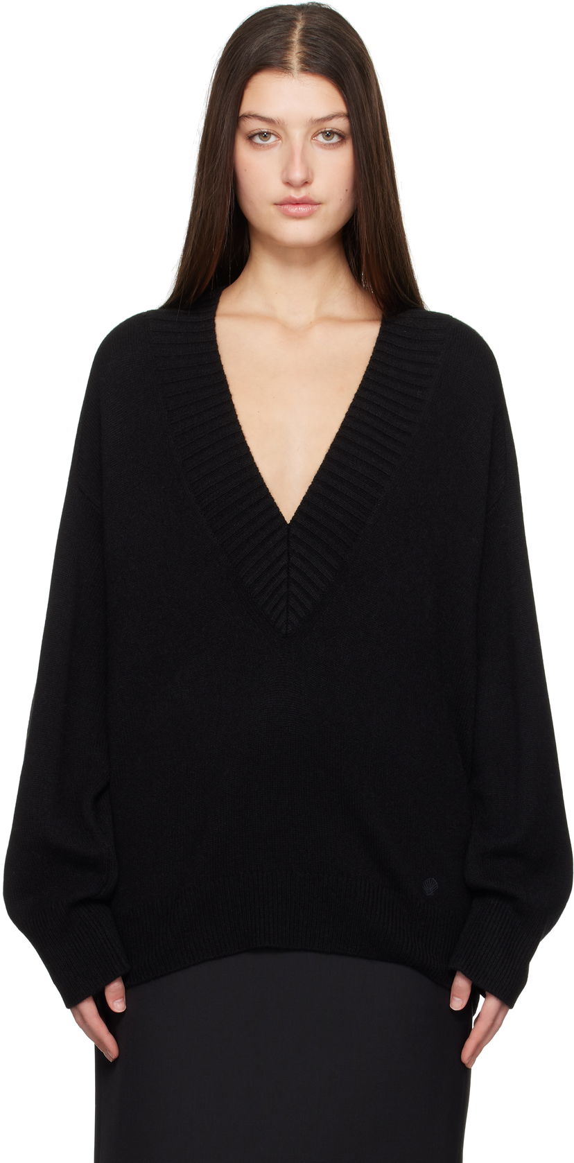 Sweater Loulou de Saison Loulou de Saison Sage V-Neck Sweater Sort | SAGE