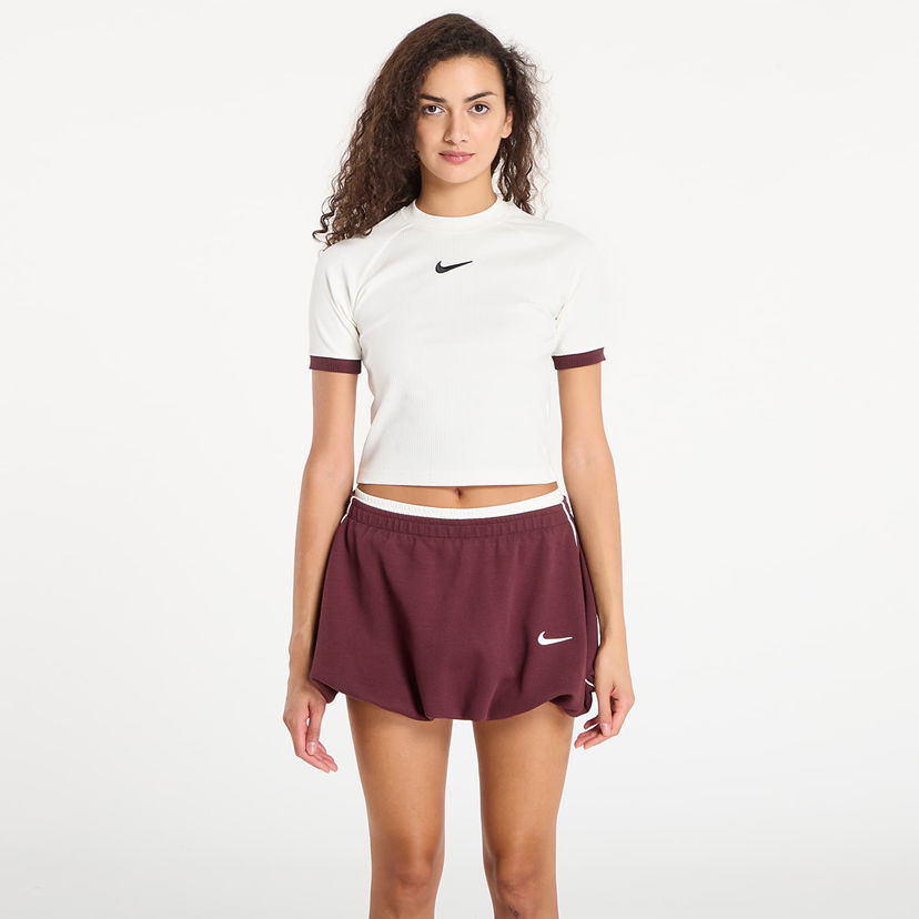 Crop top Nike Nike Fitted Crop Top Hvid | IO8894-133