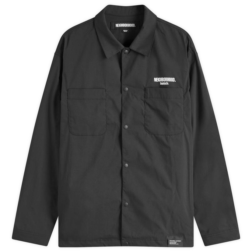 Skjorte Neighborhood Neighborhood Multifunctional Logo Shirt, Size Large Sort | 251TSNH-SHM06-BLK
