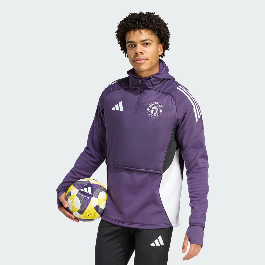 Sweatshirt adidas Performance Manchester United Tiro 25 Competition Top Lilla | KE1237, 0