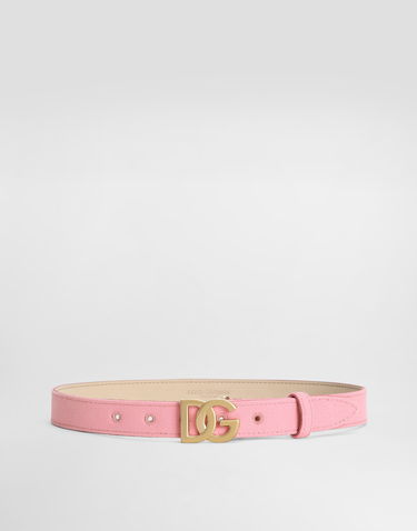 Bælter Dolce & Gabbana Dolce & Gabbana Canvas Logo Belt Lyserød | EC0083AT6618B405, 0