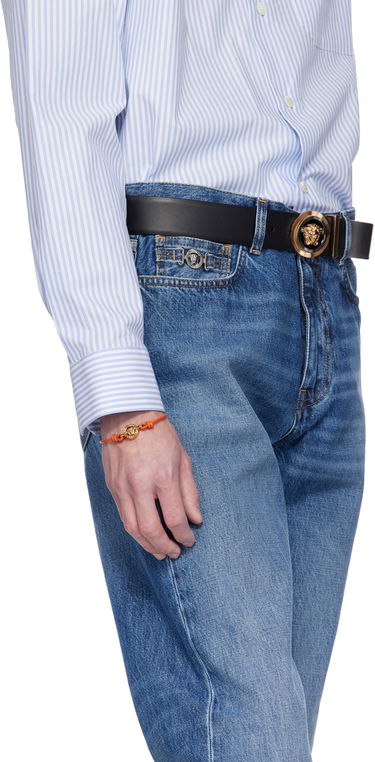 Armbånd Versace Versace Medusa '95 Leather Bracelet Orange | 1019668_1A00637, 2