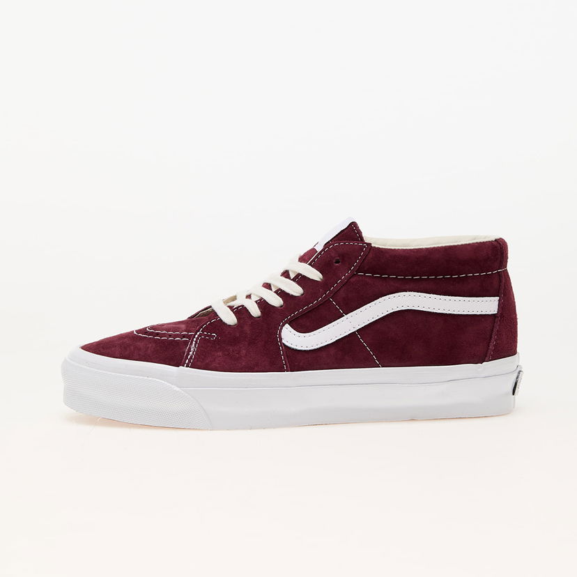 Skateboarding Vans Sk8-Mid Reissue 83 LX Pig Suede Bourgogne | VN000CQQ4QU1