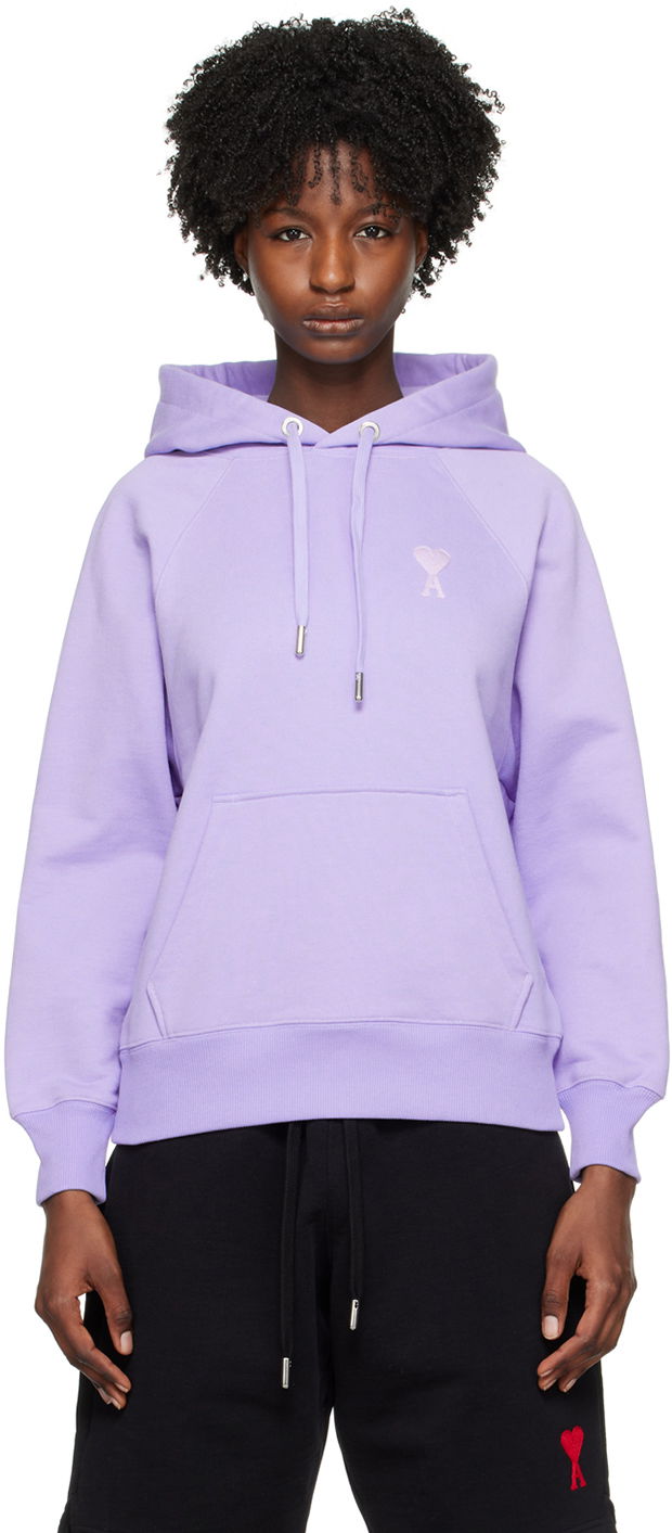Sweatshirt AMI SSENSE x Hoodie Lilla | SPUSW204.747.507, 0