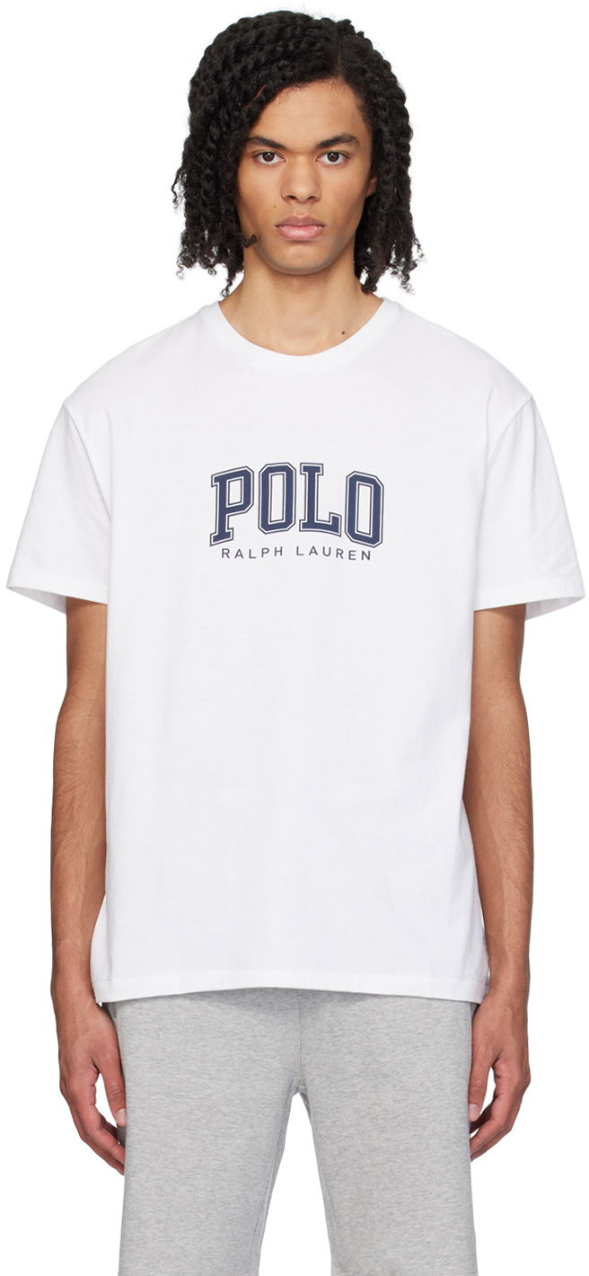 T-shirt Polo by Ralph Lauren White Graphic T-Shirt Hvid | 710934714002, 0