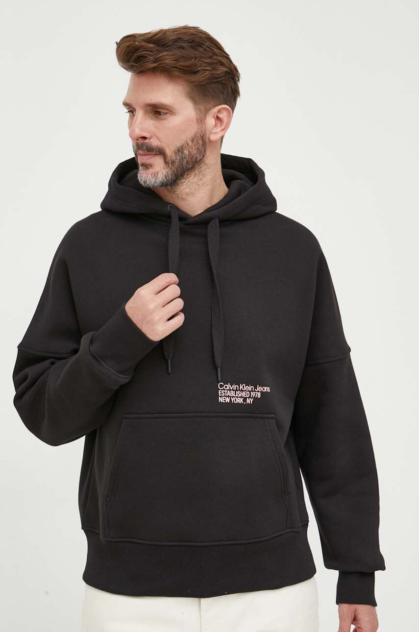 Sweatshirt CALVIN KLEIN Hoodie Sort | J30J323812, 0