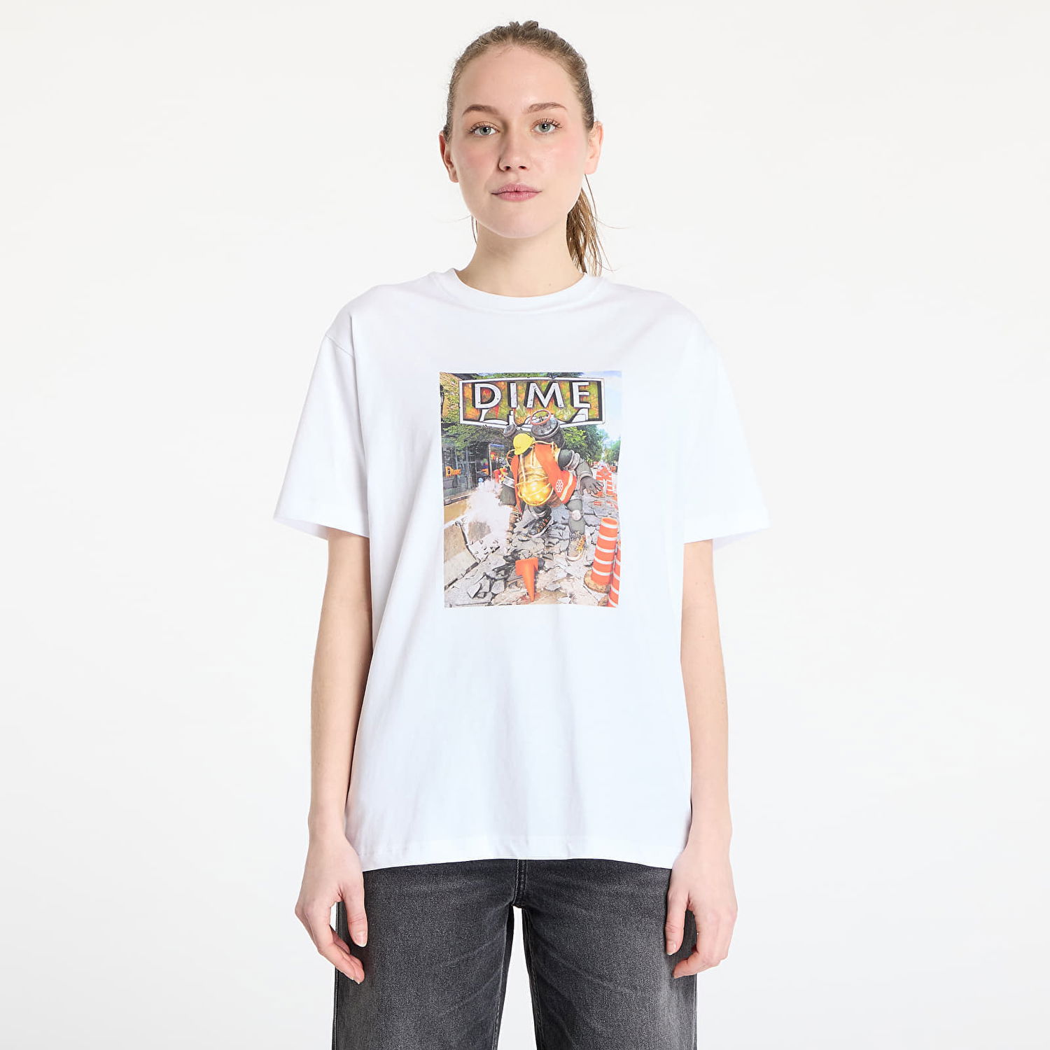 T-shirt Dime DIME Pothole T-Shirt Hvid | DIMEHO2461WHT, 1