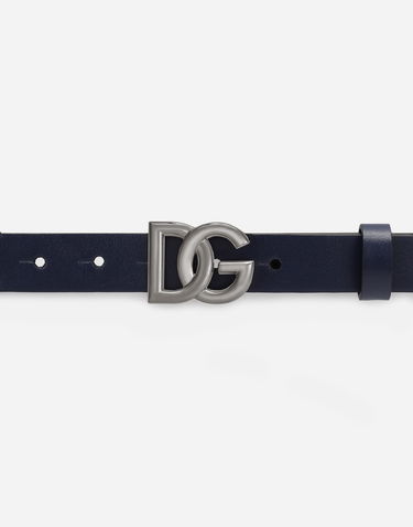 Bælter Dolce & Gabbana Dolce & Gabbana Stretch Belt With DG Logo Mørkeblå | EC0076AQ61680650, 2